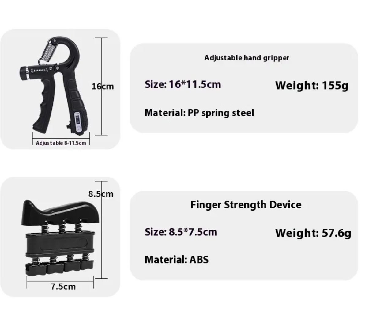 Adjustable Grip Strengthener, 5-60 kg