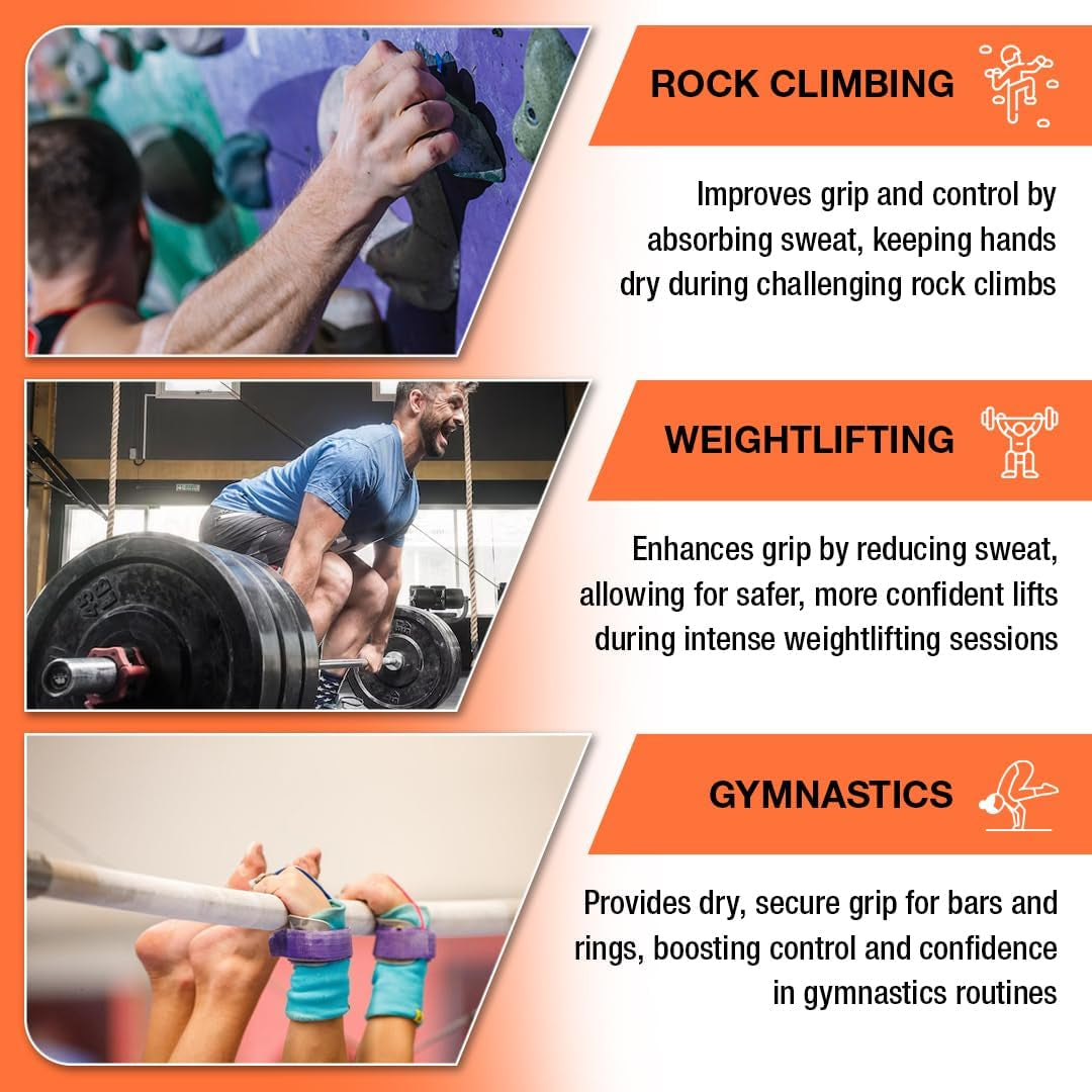 Professional 2Oz White Chalk Block for Enhanced Grip - Moisture-Absorbing Magnesium Carbonate for Climbing, Weightlifting & Gymnastics - Reduces Hand Friction & Improves Performance