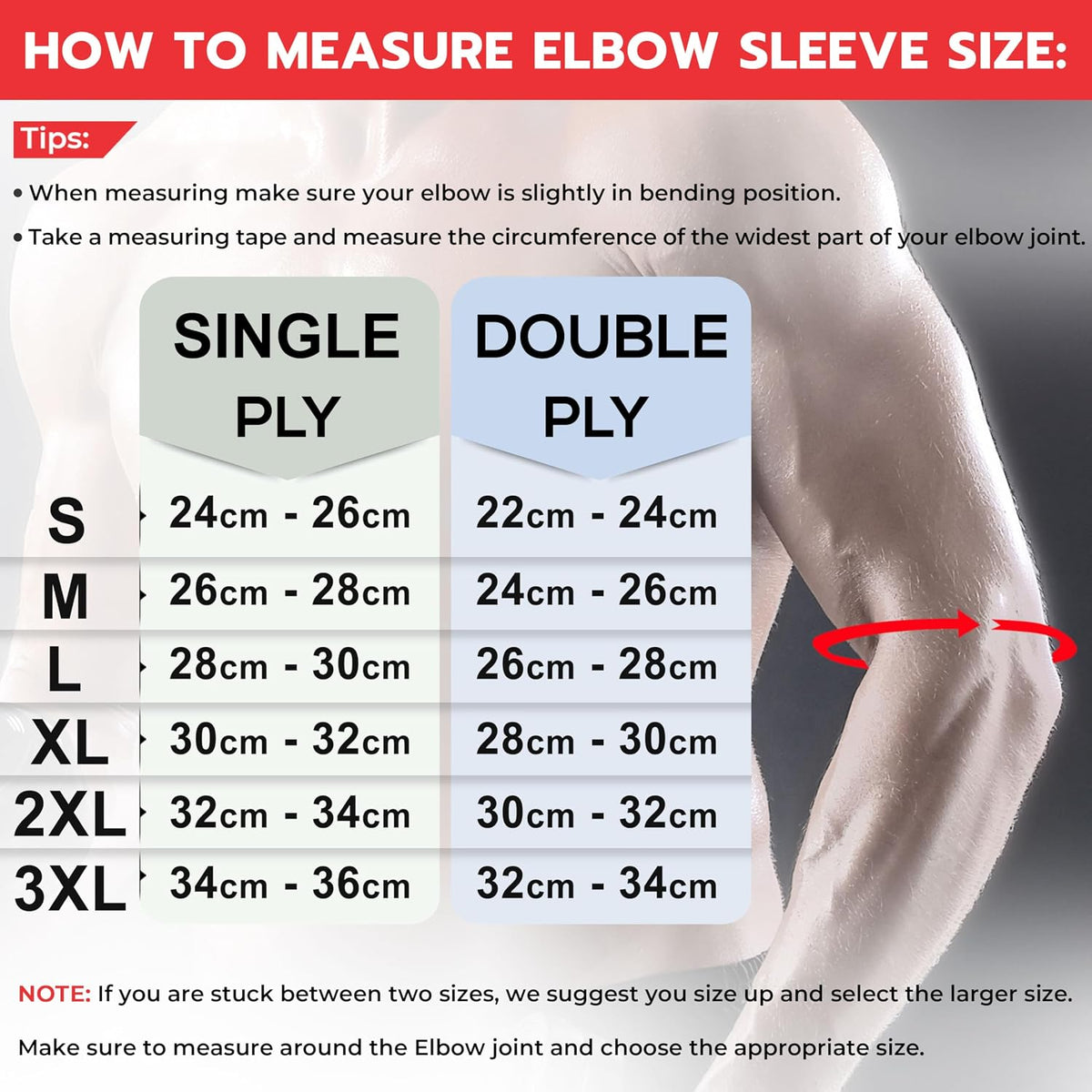 Elbow Sleeves for Weight Lifting IPL USPA Gym Support Training Pair