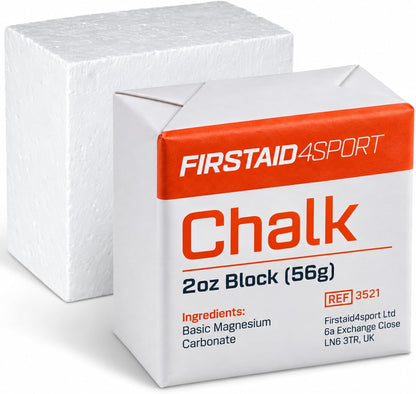Professional 2Oz White Chalk Block for Enhanced Grip - Moisture-Absorbing Magnesium Carbonate for Climbing, Weightlifting & Gymnastics - Reduces Hand Friction & Improves Performance
