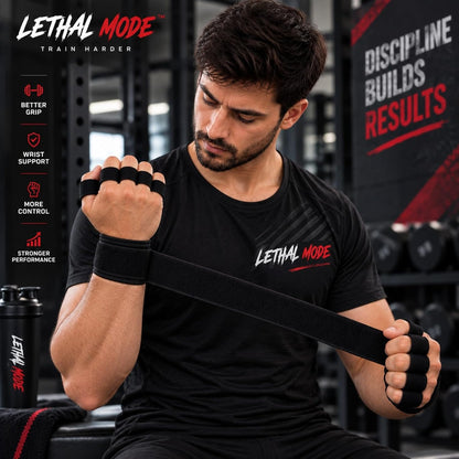 Gym Gloves Weight Lifting Gloves Wrist Support Adjustable Straps for Men Women anti Slink Padded Gloves Extra Grip Palm Protection Breathable Lifting Exercise Workout