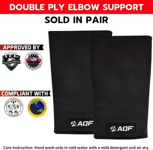Elbow Sleeves for Weight Lifting IPL USPA Gym Support Training Pair