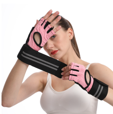 Weightlifting Gloves with Wrist Wrap