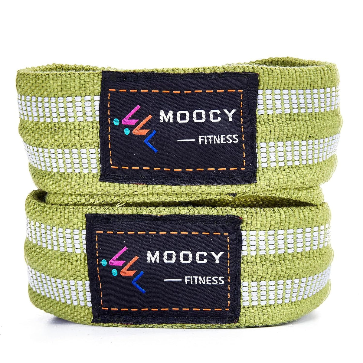 Neoprene Cotton Figure 8 Straps for Deadlift, Green, Quick Setup & Easy Use, Ideal for All Lifting Exercises, Ergonomic & Comfortable, One Year Warranty