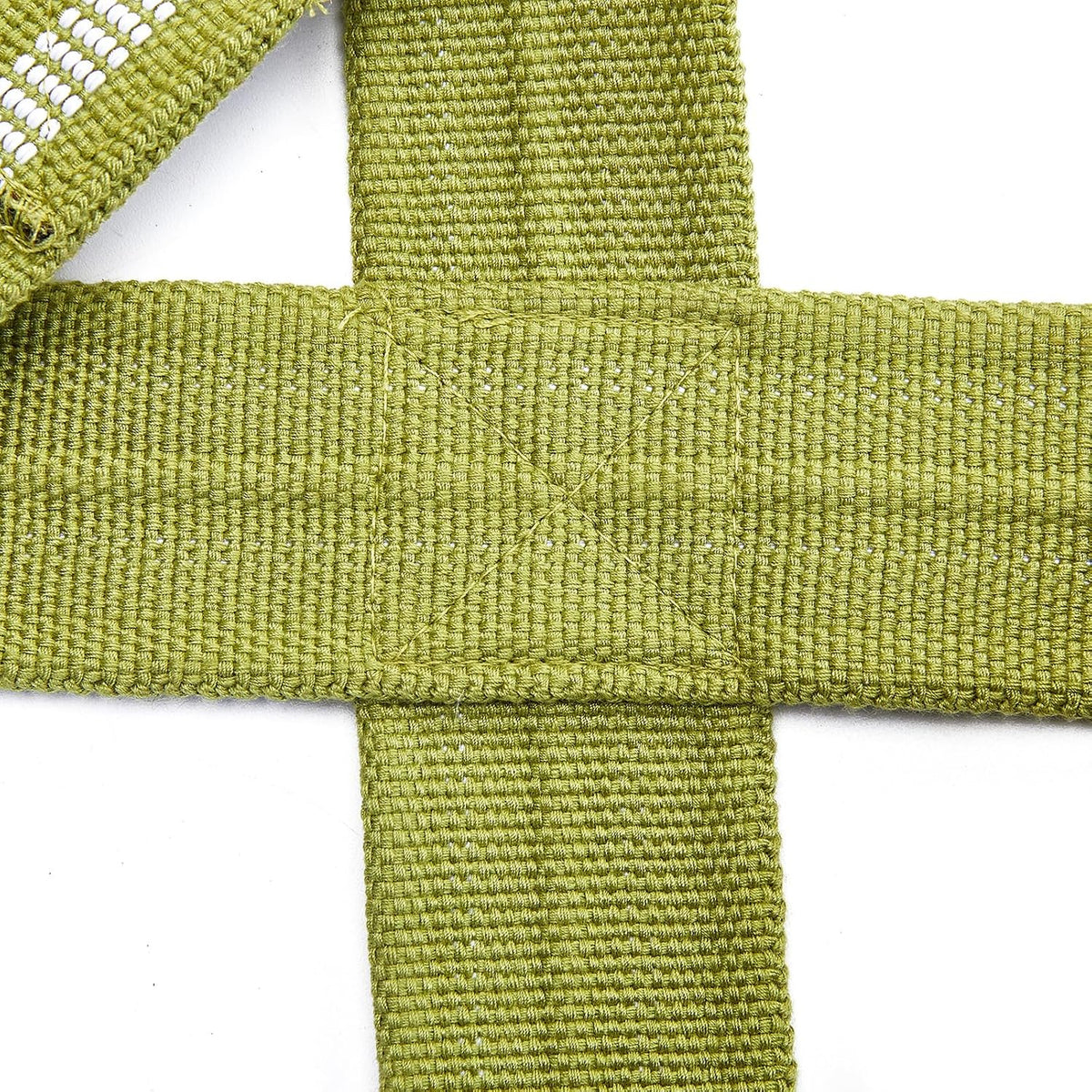 Neoprene Cotton Figure 8 Straps for Deadlift, Green, Quick Setup & Easy Use, Ideal for All Lifting Exercises, Ergonomic & Comfortable, One Year Warranty