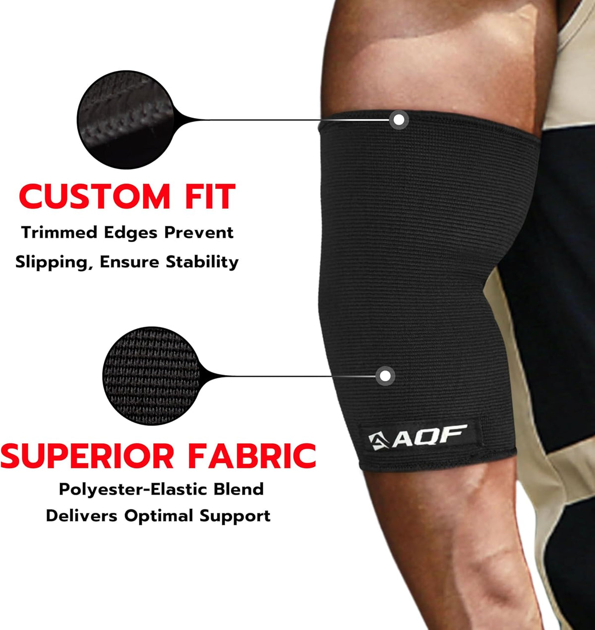 Elbow Sleeves for Weight Lifting IPL USPA Gym Support Training Pair